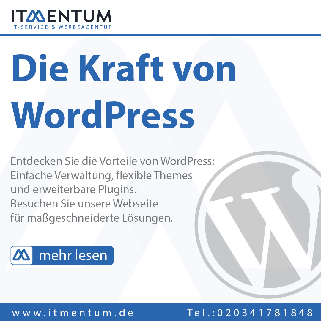 Die Kraft von WordPress - ITMENTUM